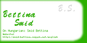 bettina smid business card